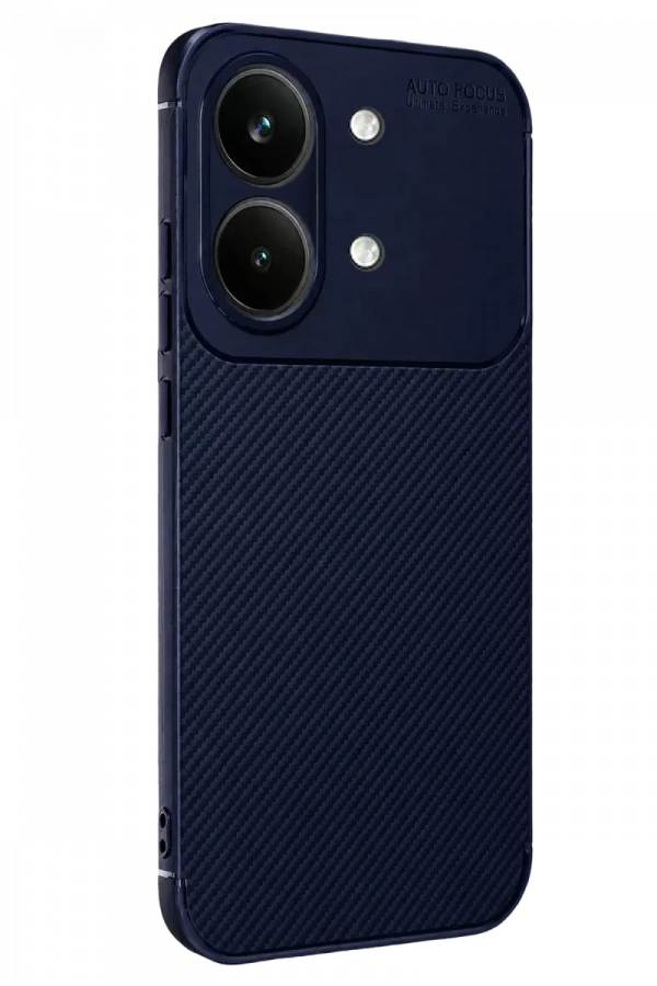 Poco X8 Pro Max Auto Focus Karbon Kapak - Lacivert