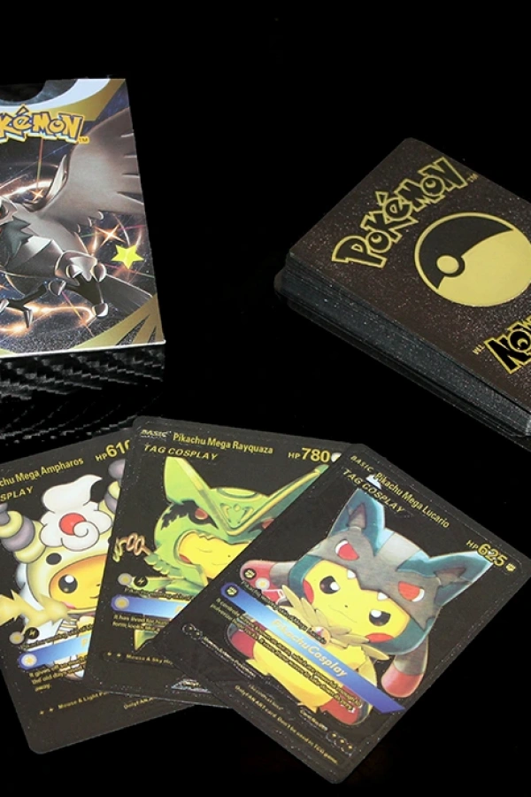 Pokemon Oyun Kartı Metalik Siyah Deste