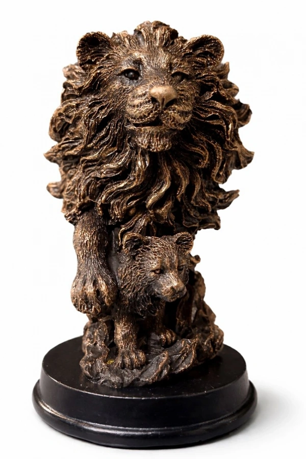 Polyester Aslan Büstü