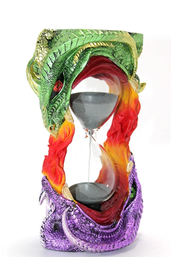 Polyester Dragon Tasarımlı Kum Saati Model 1