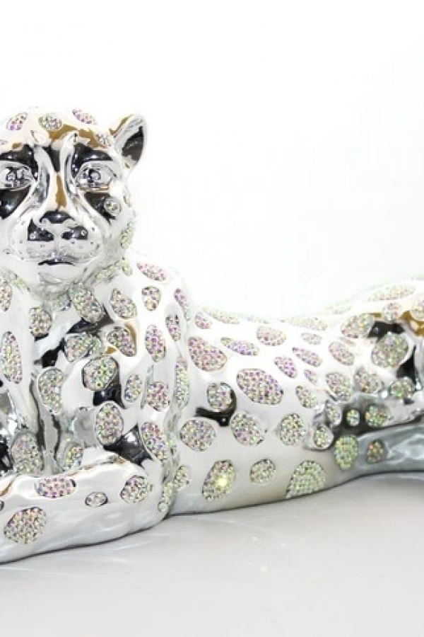 Polyester Oturan Kaplan Figürü