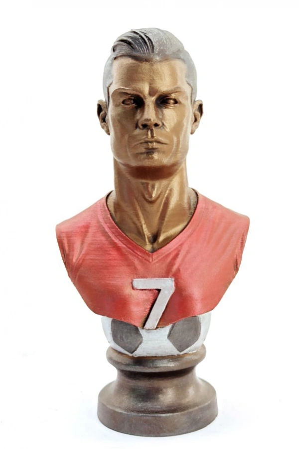 Polyester Ronaldo Figürü Büst