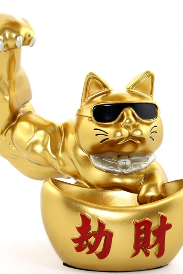 Polyester Şanslı Kedi Figürü Model 1