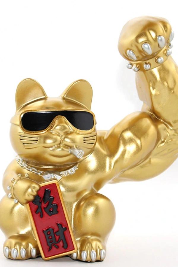 Polyester Şanslı Kedi Figürü Model 2