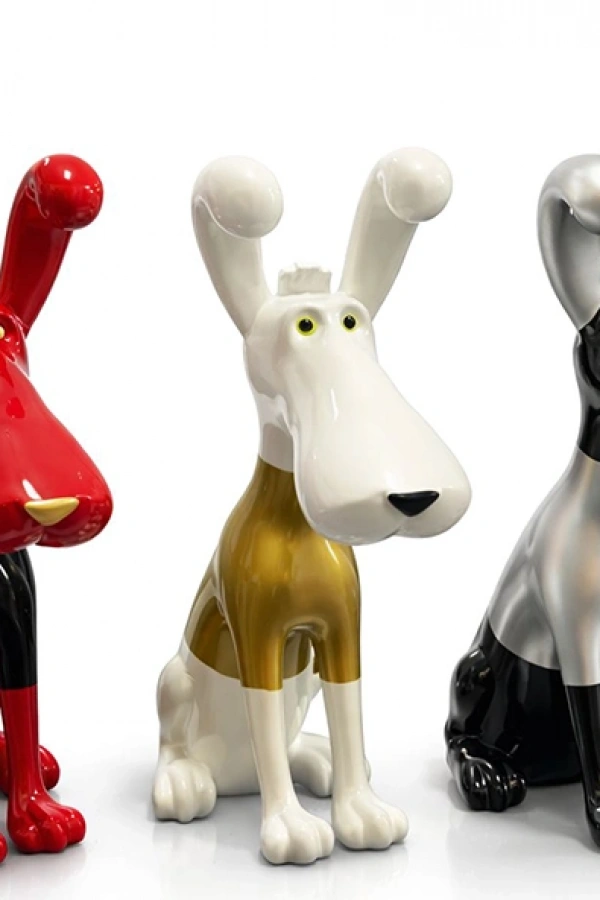 Polyester Sevimli Köpek Figürü