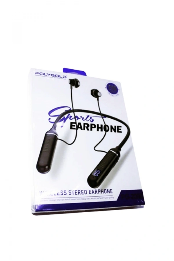 Polygold PG-100 Type-C Şarjlı Bluetooth Kulaklık – Boyun Askılı, Uzun Pil Ömürlü, Mikrofonlu