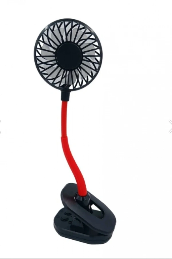 Portatif Işıklı Mini Klipsli Fan