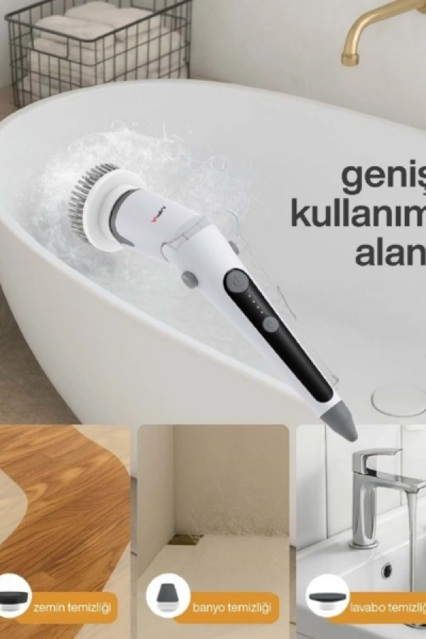 Portatif Şarjlı Temizleme Fırçası