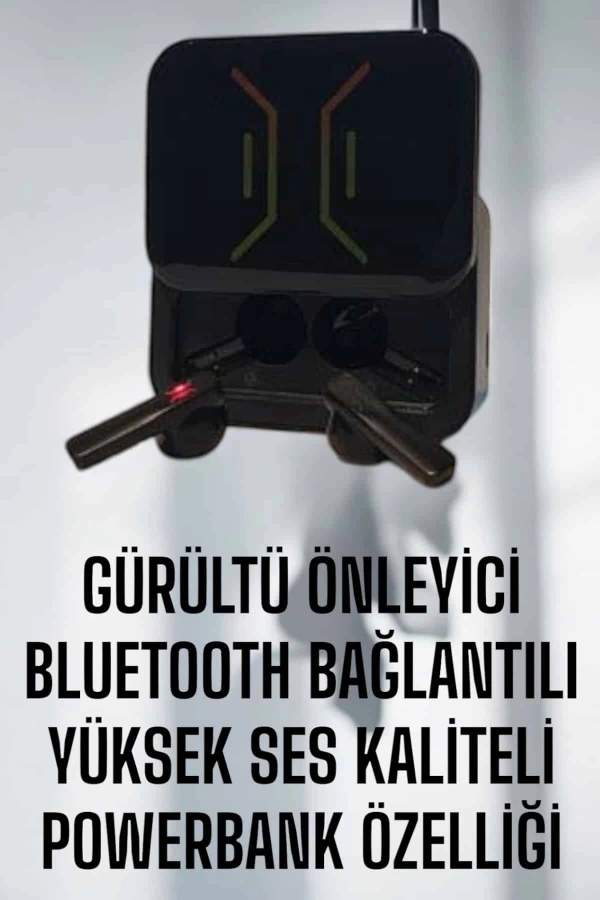 Powerbankli Bluetooth Kulaklık Yüksek Ses Kaliteli Kablosuz