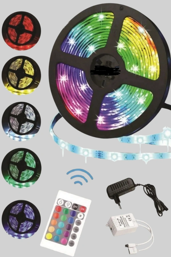 Pratik Kurulumlu 5 Metre Kumandalı Şerit LED