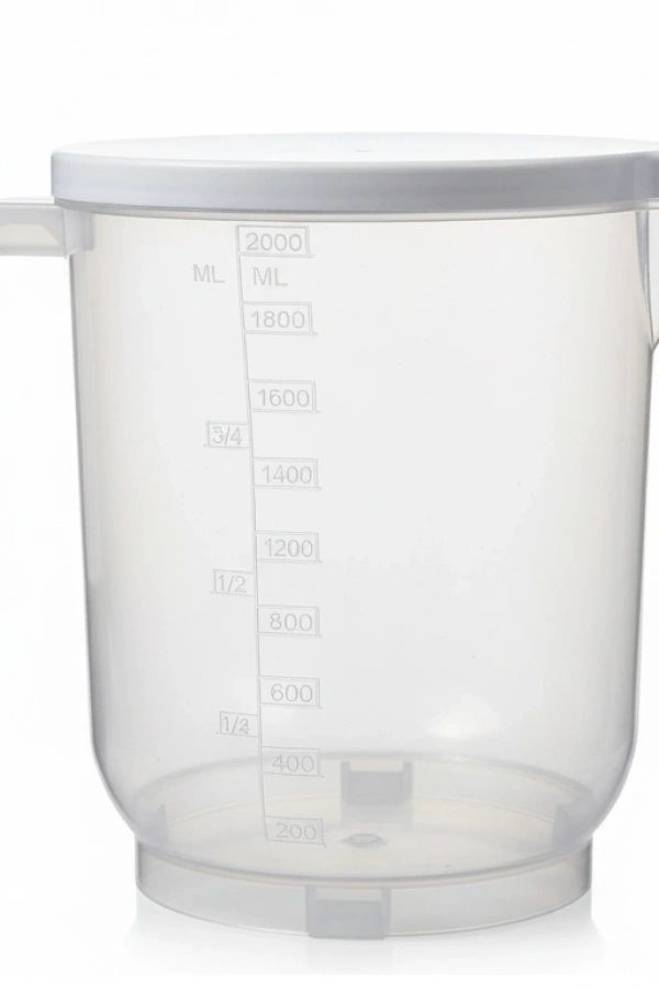 Pratik Mutfak Ölçü Kabı - 2 Litre Dereceli Şeffaf Hazne BPA Free