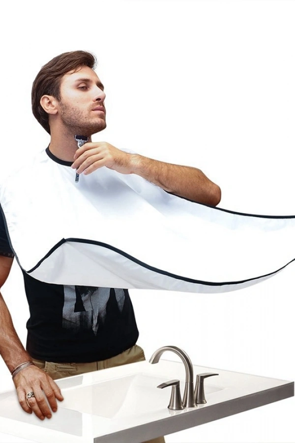 Pratik Sakal Kesme Örtüsü - Beyaz