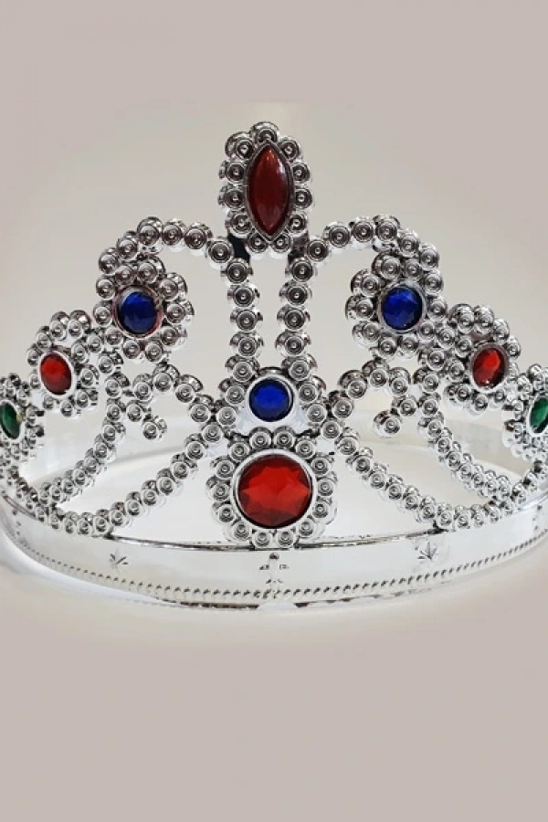 Prenses Parti Tacı Gümüş Rengi 1 Adet