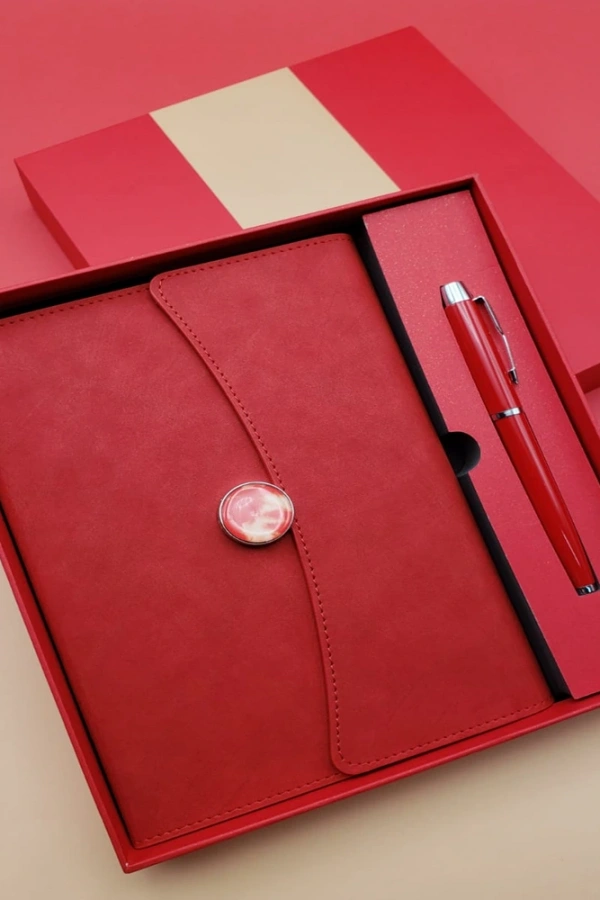 Promosyon Defter Kalem Seti Kırmızı Renk