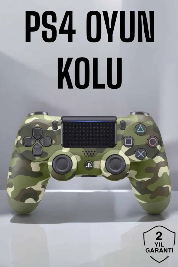 PS4 Oyun Kolu Kamuflaj Desenli Joystick