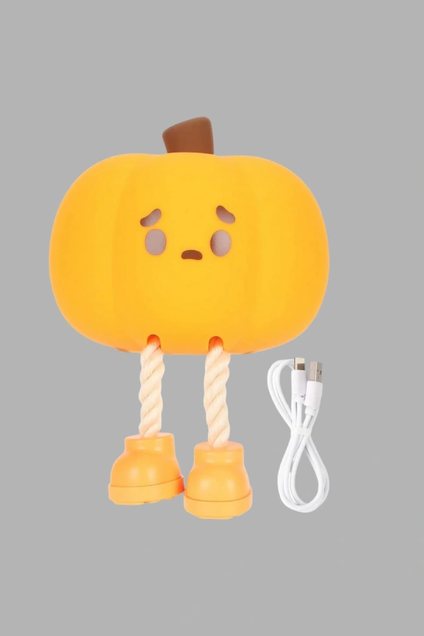 Pumpkin LED Gece Lambası Üç Kademeli Işık Ayarlı