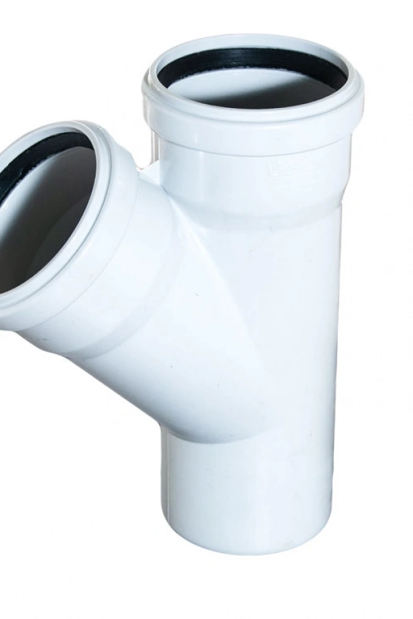 Pvc Atık Su Borusu 125x125 Tek Çatal 45 Derece 10 Adet