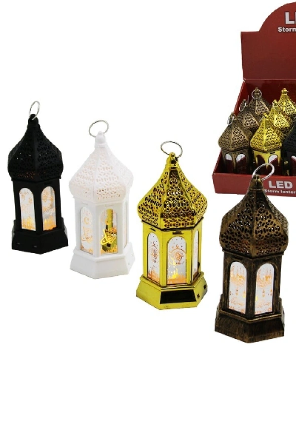 Ramazan Temalı Büyük Altıgen Kapalı Kubbe LED Lamba