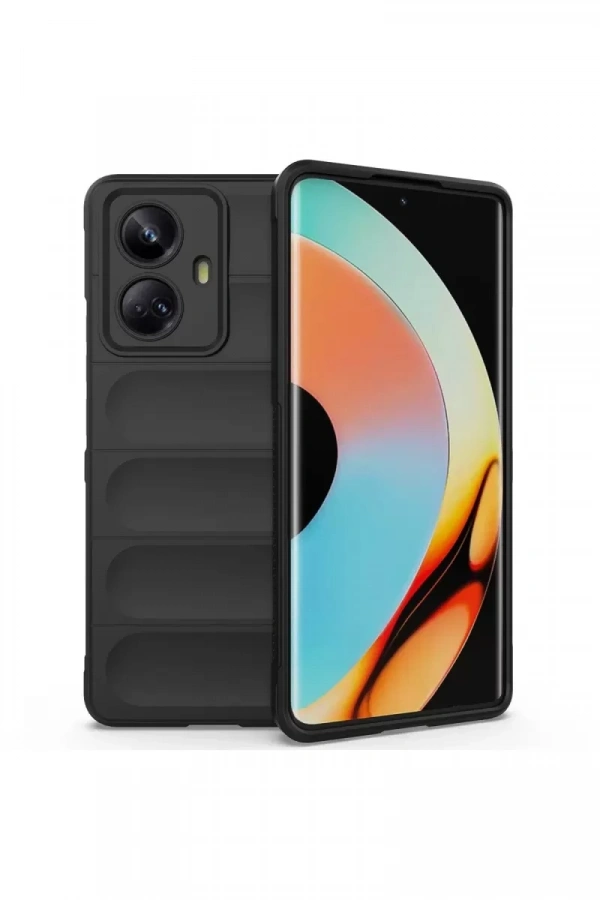 Realme 10 Pro 5G Kılıf Optimum Silikon - Siyah