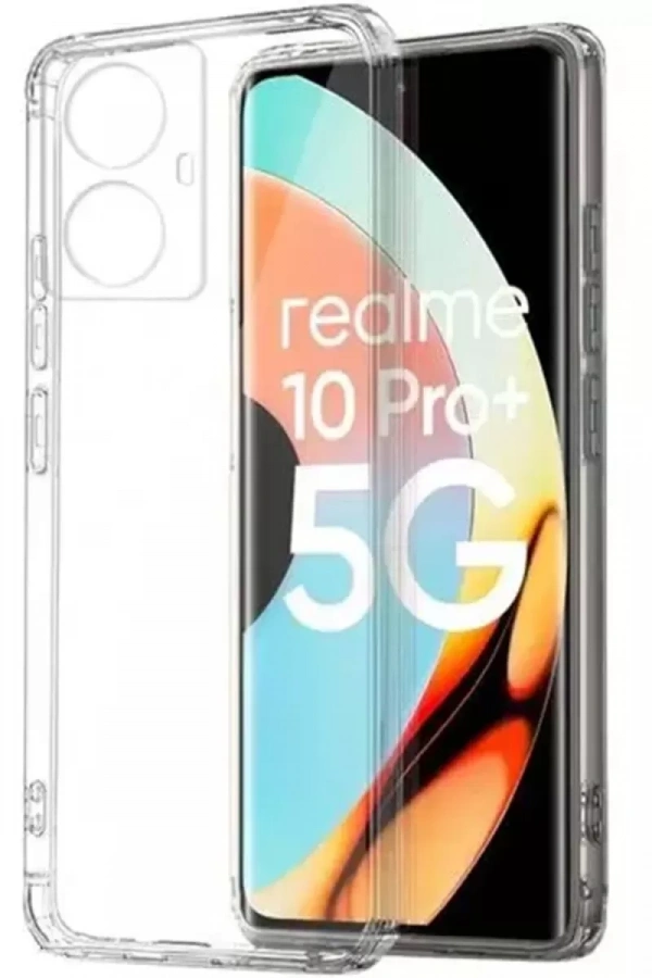 Realme 10 Pro Plus 5G Kılıf Lüx Şeffaf Silikon
