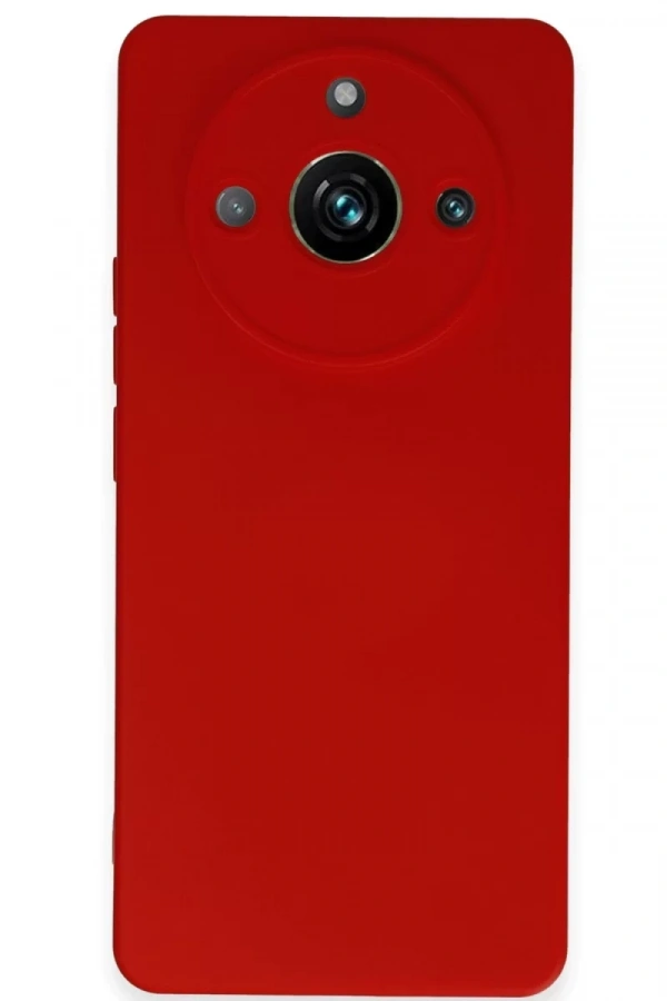 Realme 11 Pro Kılıf Nano içi Kadife Silikon - Kırmızı