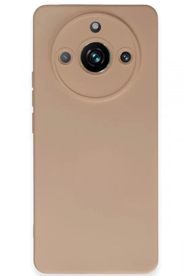 Realme 11 Pro Kılıf Nano içi Kadife Silikon - Pudra