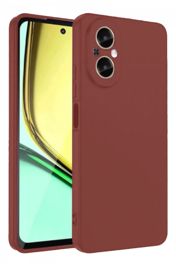 Realme 12 Lite Kılıf First Silikon - Bordo