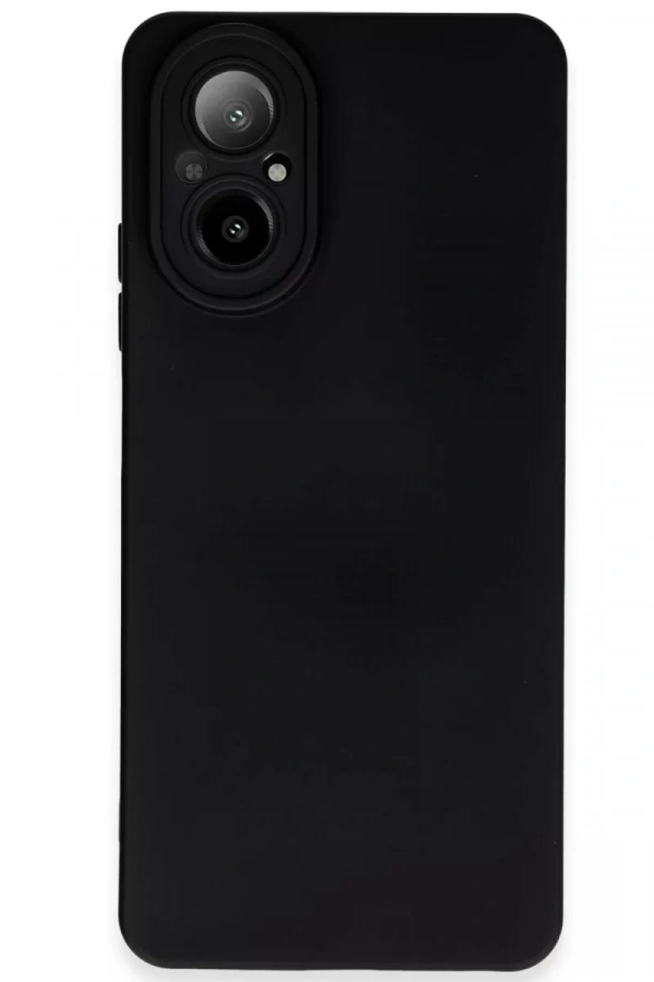 Realme 12 Lite Kılıf Nano içi Kadife Silikon - Siyah