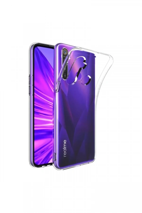 Realme 5i Kılıf Lüx Şeffaf Silikon