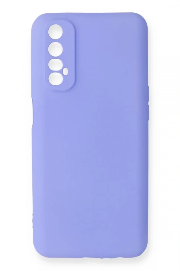 Realme 7 Kılıf First Silikon - Lila