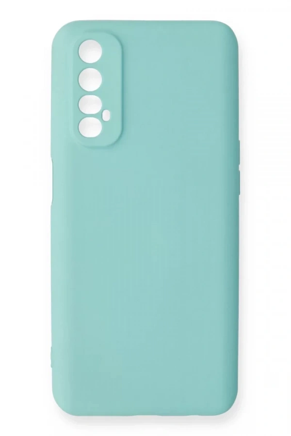 Realme 7 Kılıf Nano içi Kadife Silikon - Turkuaz