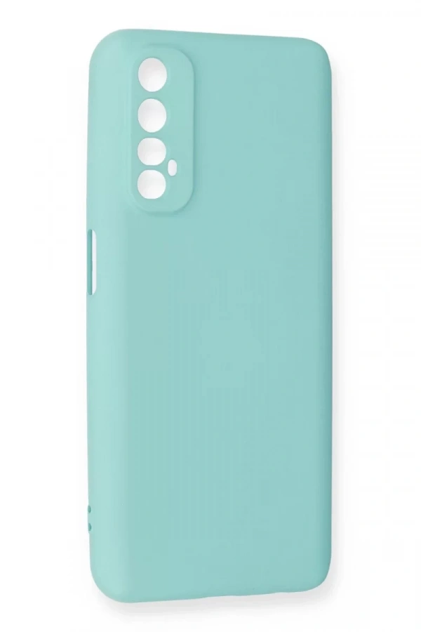 Realme 7 Kılıf Nano içi Kadife Silikon - Turkuaz