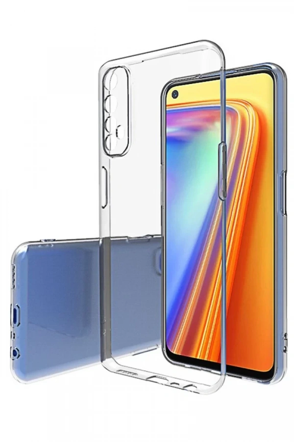 Realme 7 Pro Kılıf Lüx Şeffaf Silikon - Şeffaf