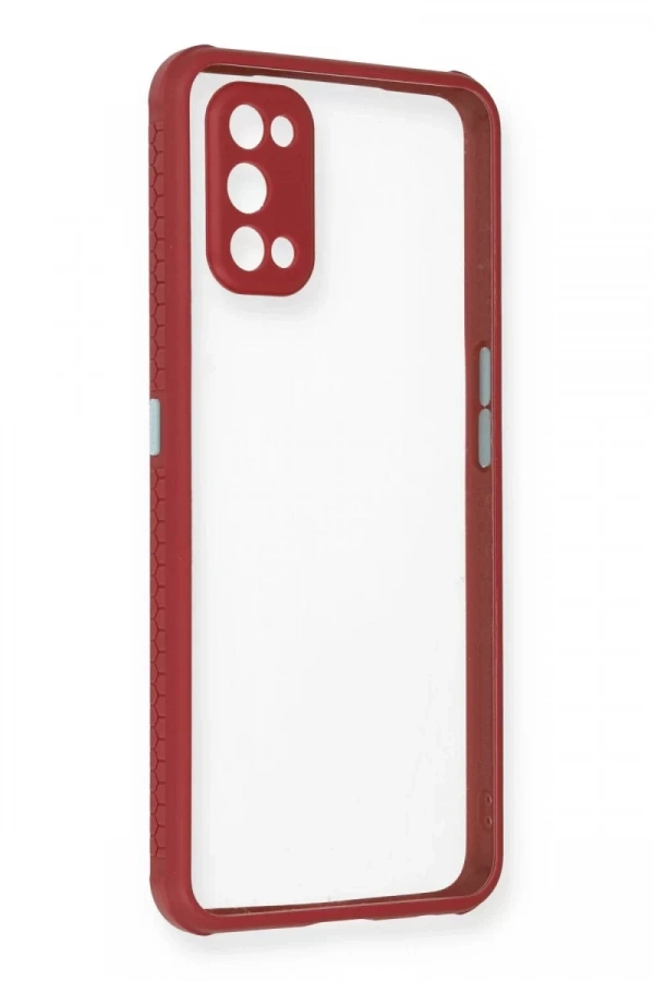 Realme 7 Pro Kılıf Miami Şeffaf Silikon - Fuşya