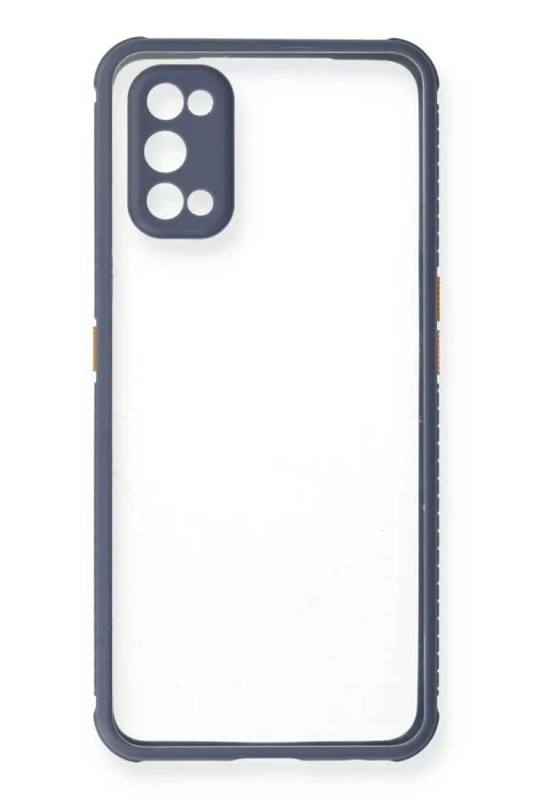 Realme 7 Pro Kılıf Miami Şeffaf Silikon - Gri