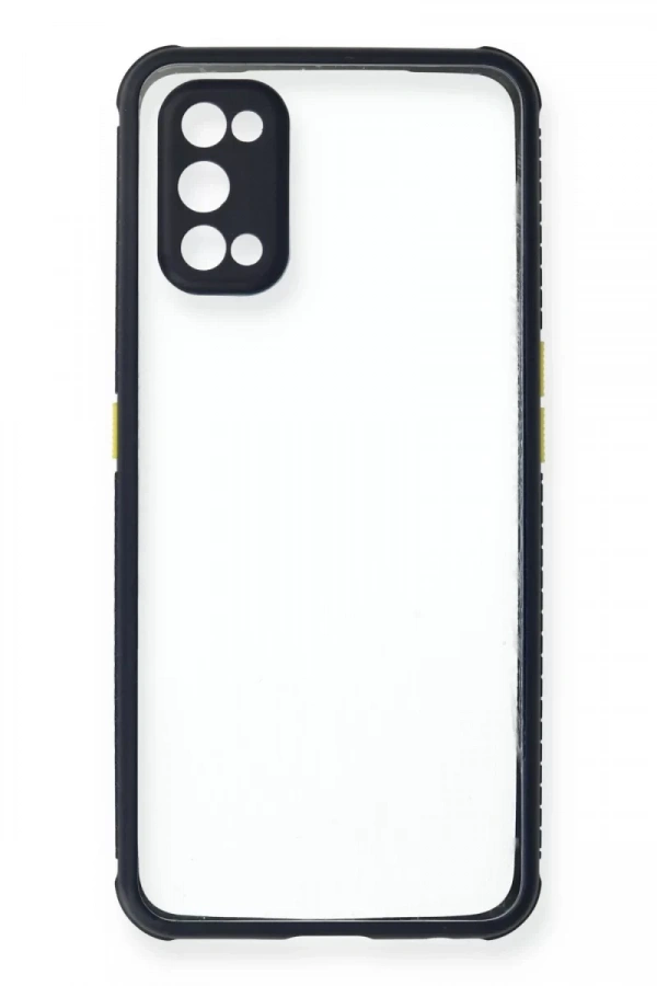 Realme 7 Pro Kılıf Miami Şeffaf Silikon - Lacivert