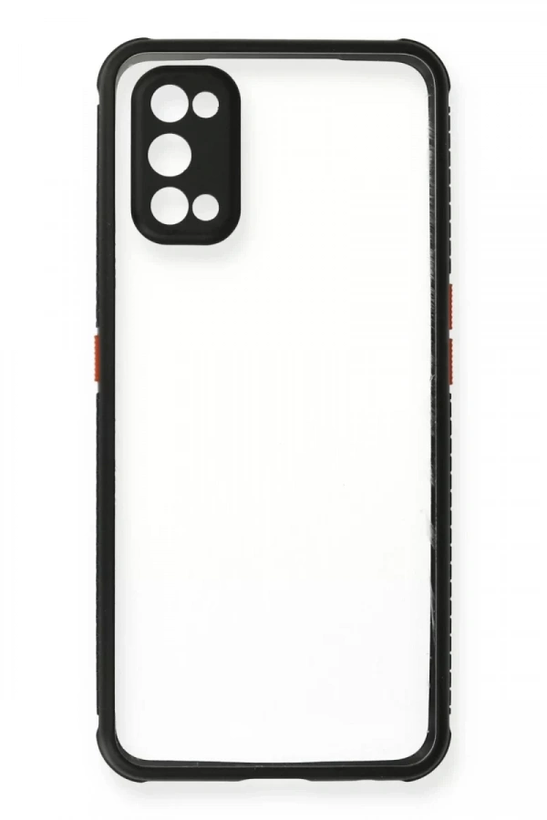 Realme 7 Pro Kılıf Miami Şeffaf Silikon - Siyah
