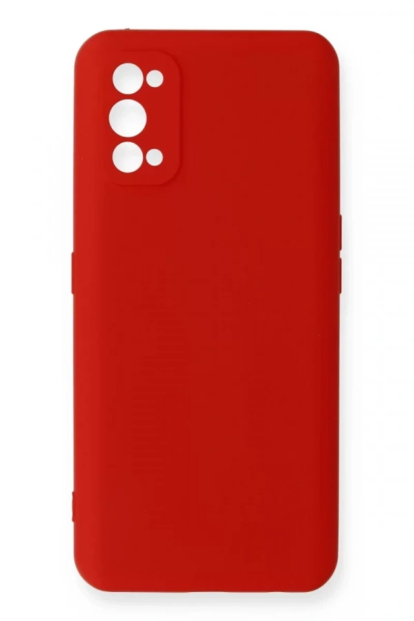 Realme 7 Pro Kılıf Nano içi Kadife Silikon - Kırmızı