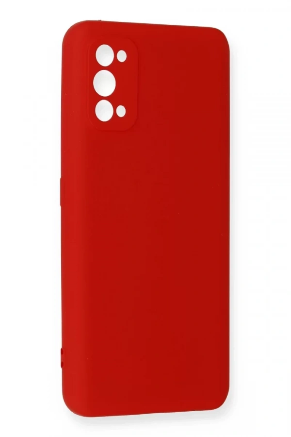 Realme 7 Pro Kılıf Nano içi Kadife Silikon - Kırmızı