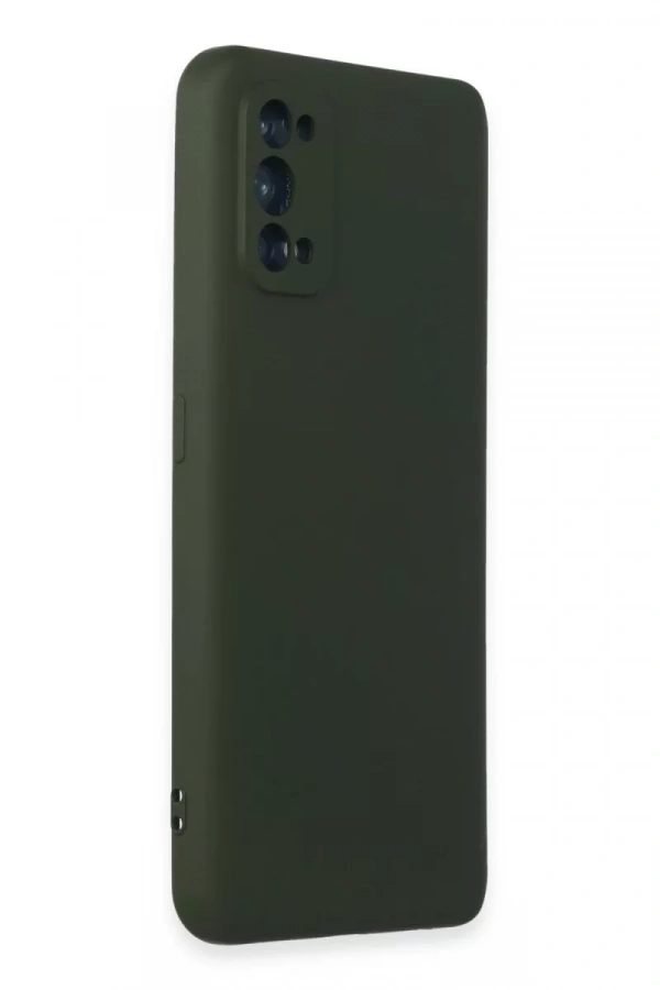 Realme 7 Pro Kılıf Nano içi Kadife Silikon - Koyu Yeşil