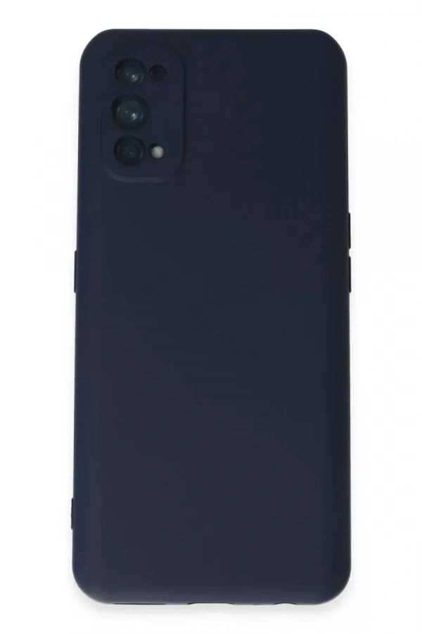 Realme 7 Pro Kılıf Nano içi Kadife Silikon - Lacivert