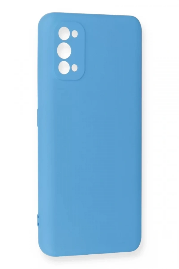 Realme 7 Pro Kılıf Nano içi Kadife Silikon - Mavi
