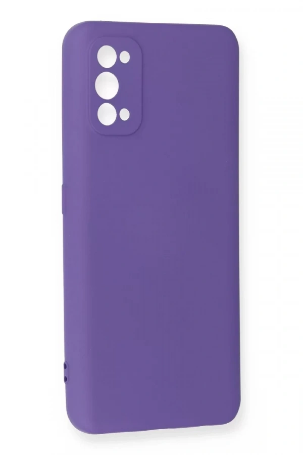 Realme 7 Pro Kılıf Nano içi Kadife Silikon - Mor
