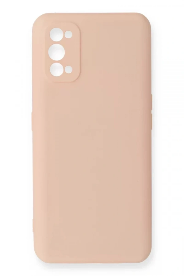 Realme 7 Pro Kılıf Nano içi Kadife Silikon - Pudra
