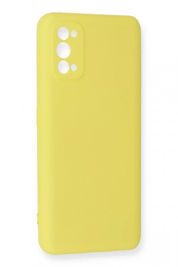 Realme 7 Pro Kılıf Nano içi Kadife Silikon - Sarı