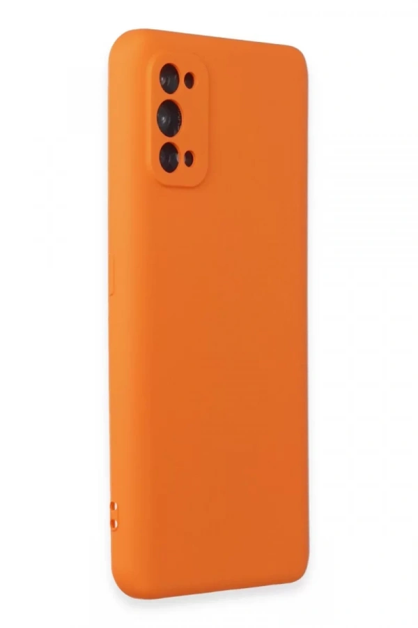 Realme 7 Pro Kılıf Nano içi Kadife Silikon - Turuncu