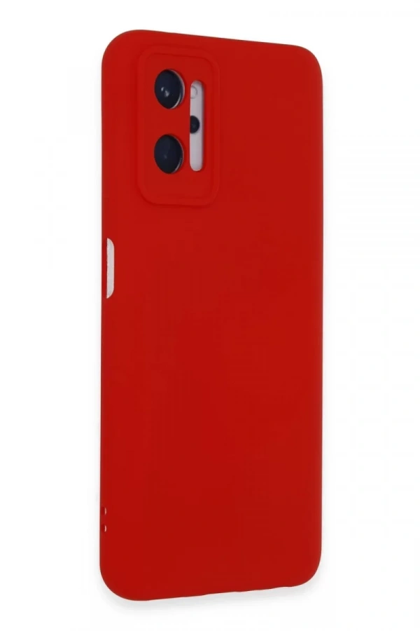 Realme 9i 4G Kılıf Nano içi Kadife Silikon - Kırmızı