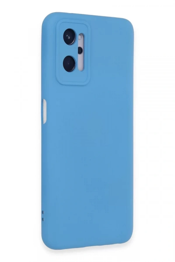 Realme 9i 4G Kılıf Nano içi Kadife Silikon - Mavi