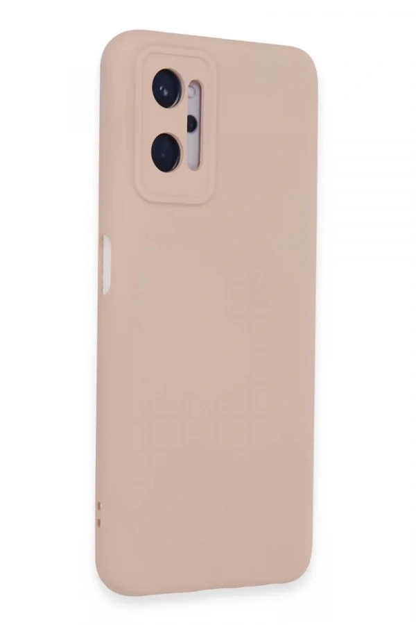 Realme 9i 4G Kılıf Nano içi Kadife Silikon - Pudra