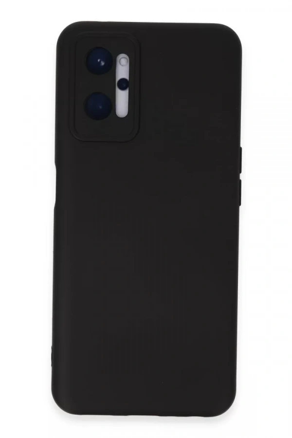 Realme 9i 4G Kılıf Nano içi Kadife Silikon - Siyah